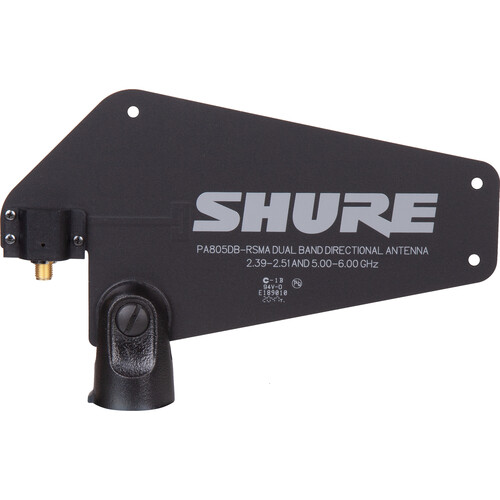 Shure PA805DB-RSMA Dual-Band Passive Directional Antenna for GLX-D+ Wireless (2.4, 5.8 GHz)