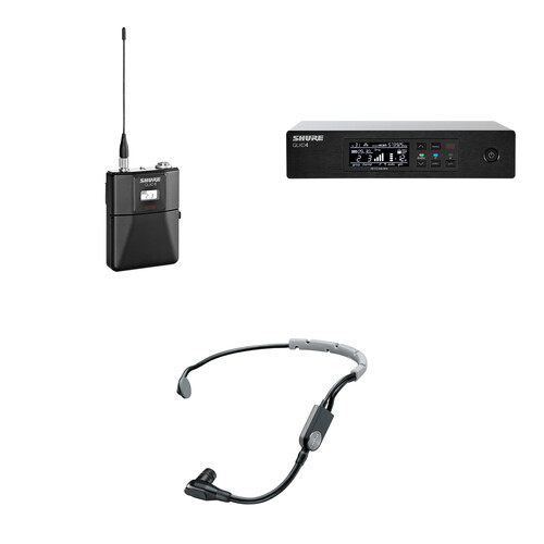 Shure QLXD14/SM35 Digital Wireless Cardioid Performance Headset Microphone System Kit (H50: 534 to 598 MHz)