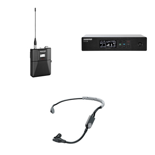 Shure QLXD14/SM35 Digital Wireless Cardioid Performance Headset Microphone System Kit (J50A: 572 to 608 + 614 to 616 MHz)