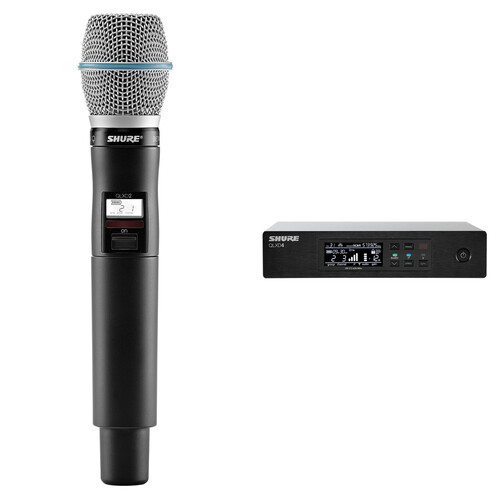 Shure QLXD24/B87A Digital Wireless Handheld Microphone System Kit with Beta 87A Capsule (G50: 470 to 534 MHz)