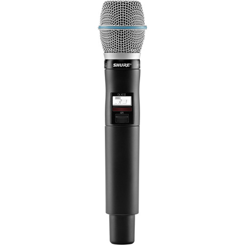 Shure QLXD2/B87C Digital Handheld Wireless Microphone Transmitter with Beta 87C Capsule (H50: 534 to 598 MHz)