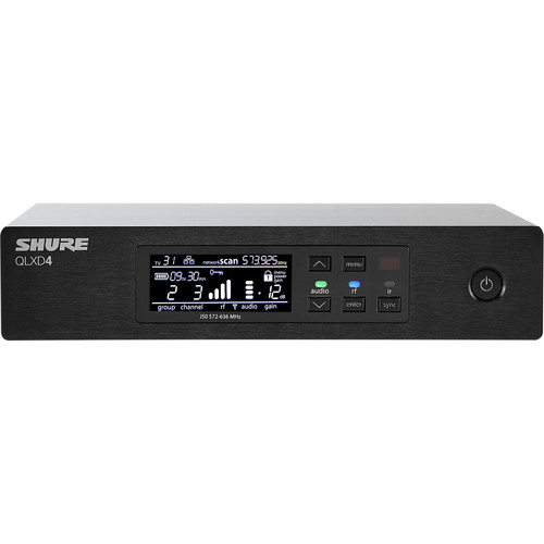 Shure QLXD4 Digital Wireless Receiver (V50: 174 to 216 MHz)