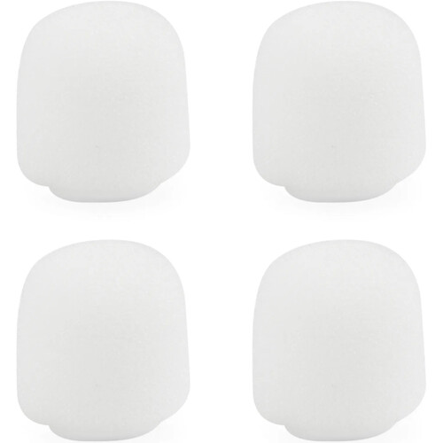 Shure Snap-Fit Foam Windscreen for Select Lavaliers (White, 4-Pack)