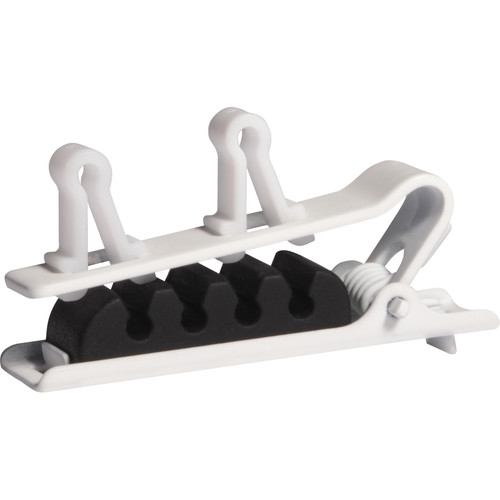 Shure Dual Tie Clip for TwinPlex Lavalier Microphones (3-Pack, White)
