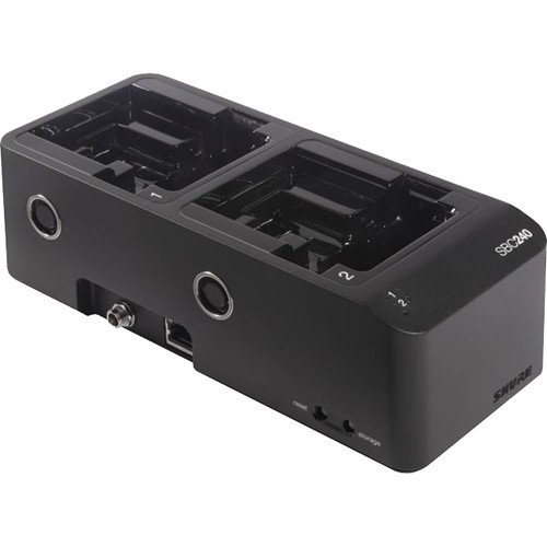 Shure SBC240 Two-Bay, Networked Docking Charger (No Power Supply)