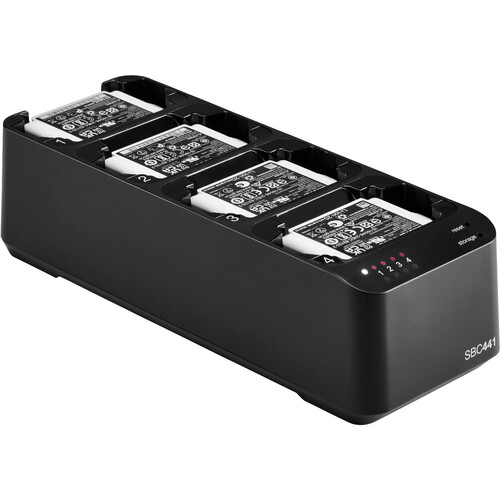 Shure SBC441US Four-Bay Charger for ADXR Receivers & SB910 Batteries (with Power Supply)