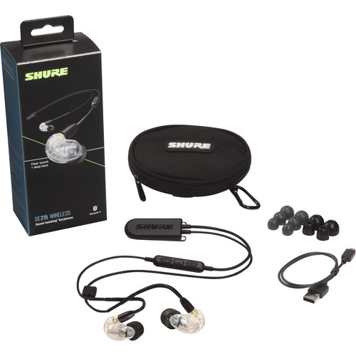 Shure SE215 Wireless Sound-Isolating Earphones SE215-CL+BT2 B&H