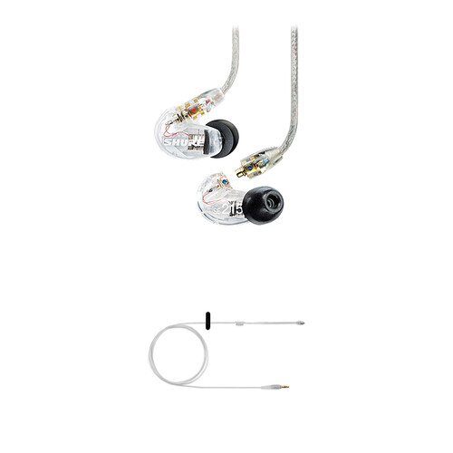 Shure SE215 Sound-Isolating Stereo Earphones Kit with EAC-IFB Coiled IFB Earphone Cable