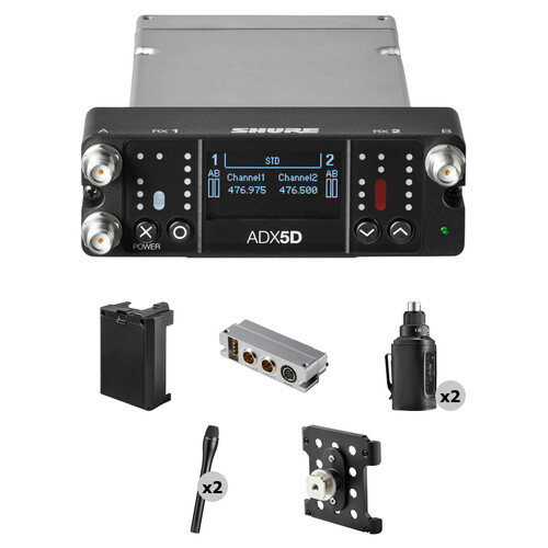 Shure Axient Digital Dual-Channel Portable SHADX35/SM63A-G57 B&H