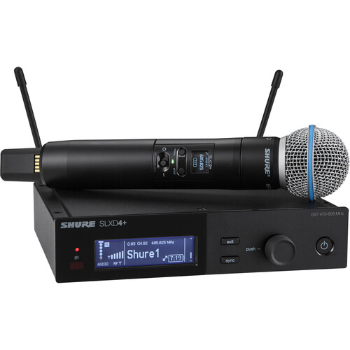 Shure SLXD24+/B58 Digital Wireless Handheld SLXD24+/B58-G57 B&H