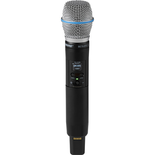 Shure SLXD2+ Digital Wireless Handheld Transmitter with Beta 87A Supercardioid Capsule (G57: 470 to 608 MHz)
