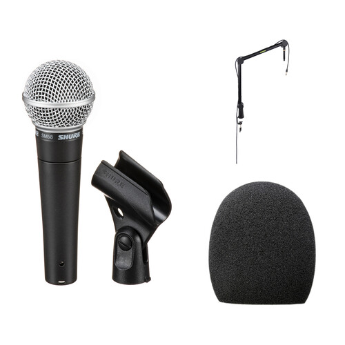 Shure SM58 Dynamic Podcasting Microphone Kit
