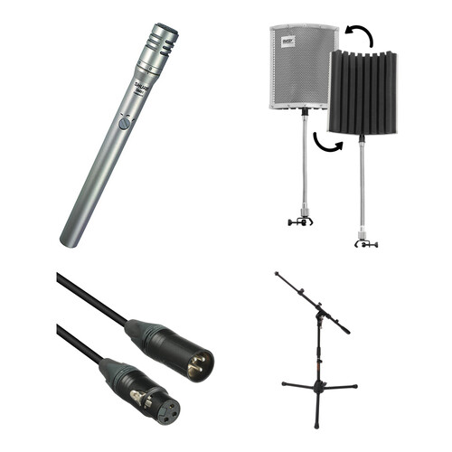 Shure SM81-LC Microphone Kit with Reflection Filter, Mic Stand & XLR Cable