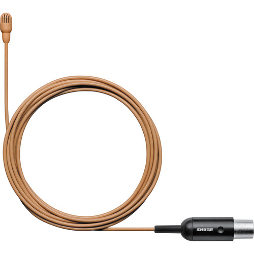 Shure TwinPlex TL47 Omnidirectional Lavalier Microphone with TA4F Connector and Accessories (Cocoa)