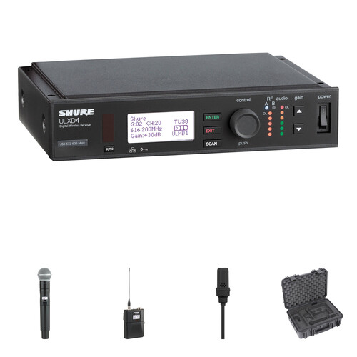 Shure ULX-D Digital Wireless Combo Microphone Kit with SM58