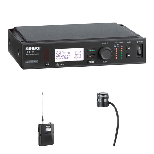Shure ULXD14/85M Digital Wireless Cardioid Lavalier Microphone System Kit (G50: 534 to 598 MHz)