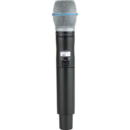 Shure ULXD2/B87A Digital Handheld Wireless Microphone Transmitter with Beta 87A Capsule (G57: 470 to 608 MHz)