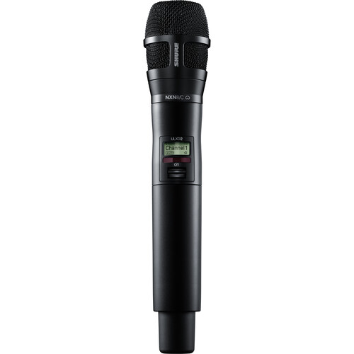 Shure ULXD2/N8CB Digital Handheld Wireless Microphone Transmitter with Nexadyne 8/C Cardioid Capsule (H50: 534 to 598 MHz, Black)