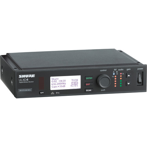 Shure ULXD4 Single-Channel Digital Wireless Receiver (H50: 534 to 598 MHz)