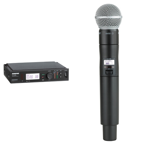 Shure ULXD Single-Channel Handheld Wireless Microphone with SM58 Capsule and Receiver Kit (G57: 470 to 608 MHz, G50: 470 to 534 MHz)
