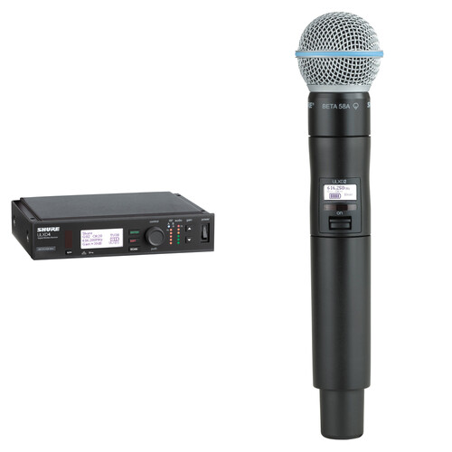 Shure ULXD Single-Channel Handheld Wireless Microphone with Beta 58 Capsule and Receiver Kit (G57: 470 to 608 MHz, G50: 470 to 534 MHz)