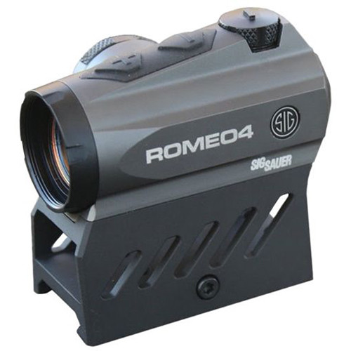 SIG SAUER Romeo4DR Compact Red Dot Sight (2 MOA Red Dot 65 MOA Circle Dot, Graphite)
