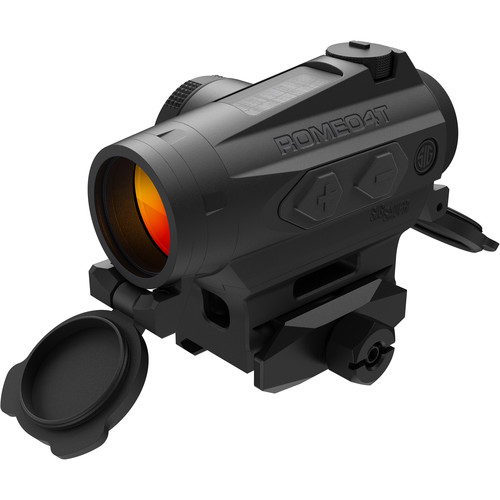 SIG SAUER Romeo4T Compact Red-Dot Sight with Solar Cell (Dot-Circle Illuminated Reticle, Matte Black)