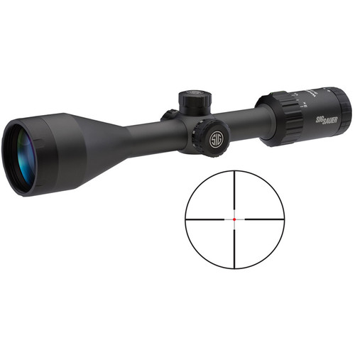 SIG SAUER 3-9x50 WHISKEY3 Riflescope (Illuminated HellFire QuadPlex Reticle, Matte Black)