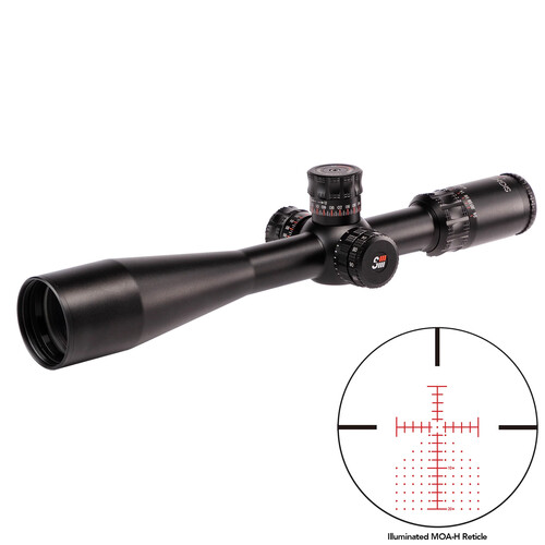 Sightron 6-24x50 SIII PLR Zero Stop Riflescope (MOA-H Reticle)