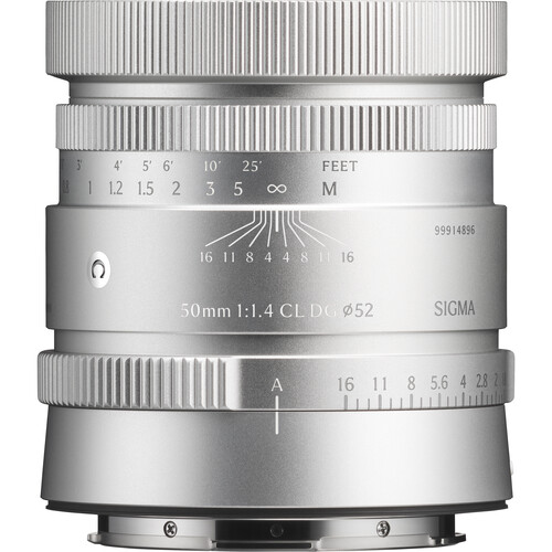 Sigma 50mm f/1.4 CL DG Contemporary Lens (L-Mount, Silver)