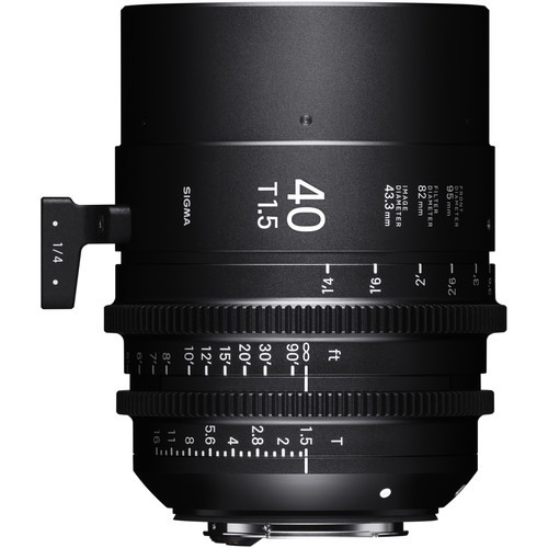 Sigma 40mm T1.5 FF Canon EF Mount Fully Luminous High-Speed Prime Lens (Meters)