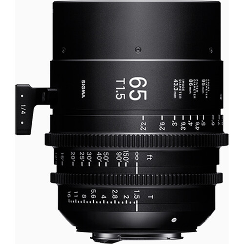 Sigma 65mm T1.5 FF High-Speed Cine Prime Lens (Sony E Mount, Feet)