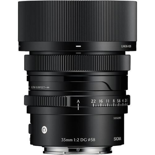 Sigma 35mm f/2 DG Contemporary Lens (Sony E, Black) 3B7965 B&H