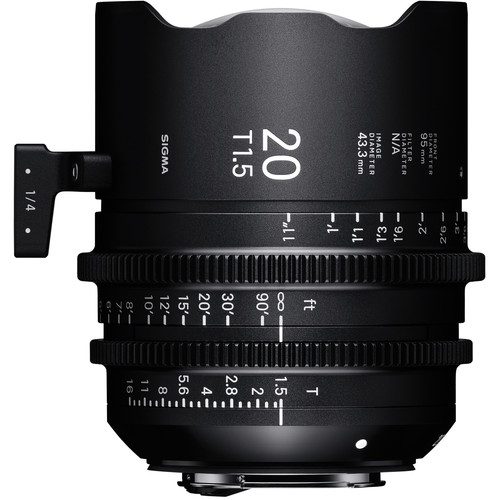 Sigma 20mm T1.5 Fully Luminous FF High-Speed Prime (Canon EF, Feet)