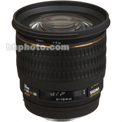 Sigma Wide Angle 28mm f/1.8 EX Aspherical DG DF Macro AF Lens for Canon