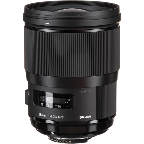 Sigma 28mm f/1.4 DG HSM Art Lens for Nikon F (Refurbished)