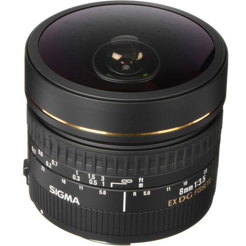 Used Sigma 8mm f/3.5 EX DG Circular Fisheye Lens for Can 485101