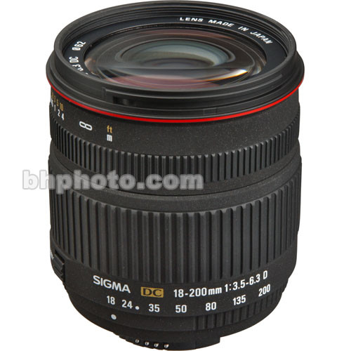 Used Sigma 18-200mm f/3.5-6.3 DC Lens for Nikon Digital SLR