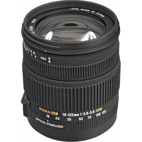Used Sigma 18-125mm f/3.8-5.6 DC OS HSM Lens for Nik 853306 B&H