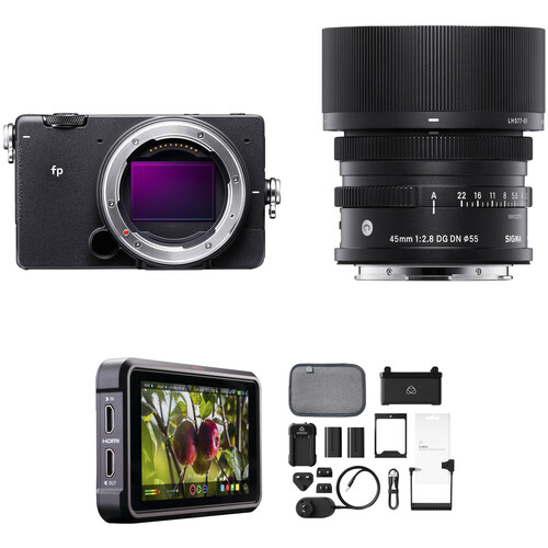 Sigma fp Mirrorless Camera with 45mm Lens and Raw Recording Kit