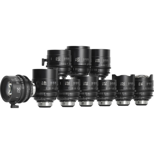 Sigma Cine FF Classic Art Prime 10-Lens Set (Meters)