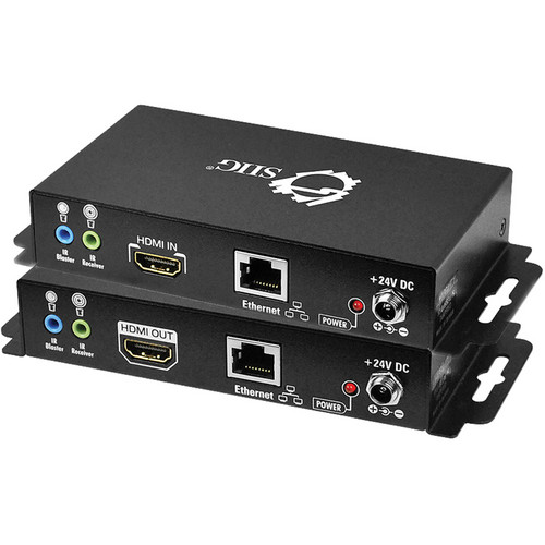 SIIG Long Range HDMI Extender Over Single Cat5/6 with IR/RS-232 and Ethernet