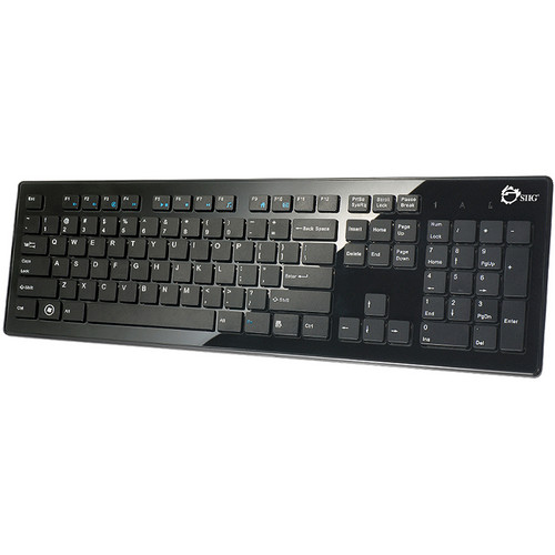 SIIG USB Compact Low-Profile Multimedia Keyboard (Black)