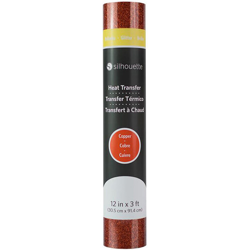 Silhouette Glitter Heat Transfer (12 x 36", Copper)