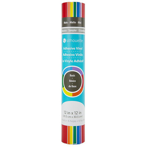 Silhouette Vinyl Sampler 6-Pack (12 x 12" Sheets, Basic)