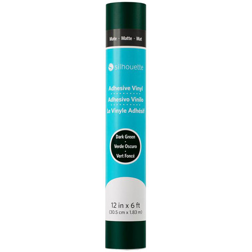 Silhouette Matte Removable Vinyl (12" x 6', Dark Green)