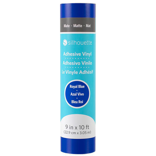 Silhouette Matte Removable Vinyl (9" x 10', Royal Blue)