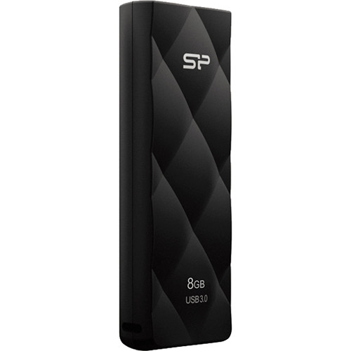 Silicon Power 8GB Blaze B20 USB 3.0 Flash Drive (Matte Black)