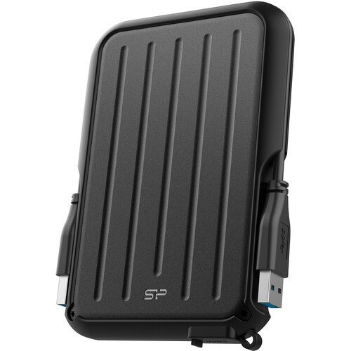 Silicon Power 1TB Armor A66 USB 3.2 Gen 1 Portable Hard Drive (Black)