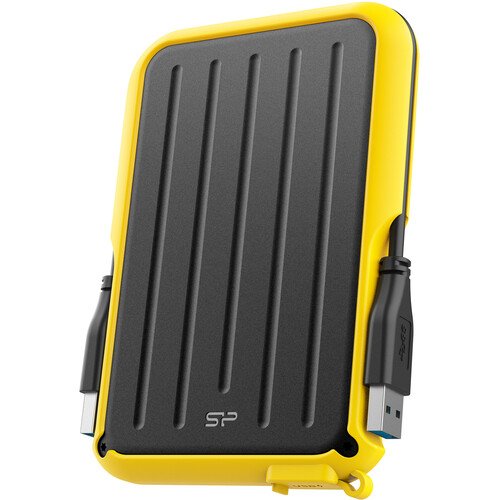 Silicon Power 1TB Armor A66 USB 3.2 Gen 1 Portable Hard Drive (Yellow)
